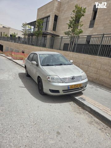 מודעת רכב טויוטה קורולה