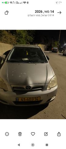 מודעת רכב טויוטה קורולה