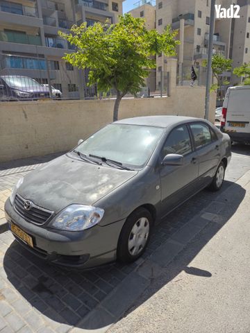 מודעת רכב טויוטה קורולה