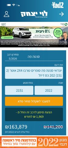 מודעת רכב יונדאי סנטה פה