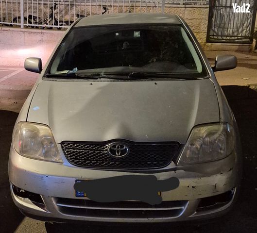 מודעת רכב טויוטה קורולה