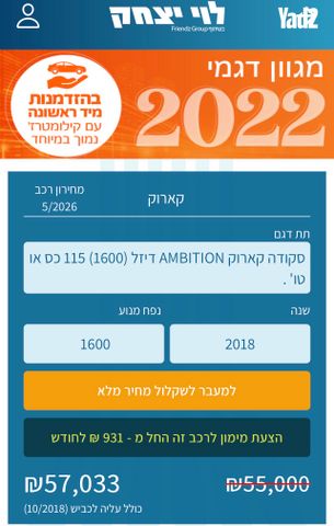 מודעת רכב סקודה קארוק