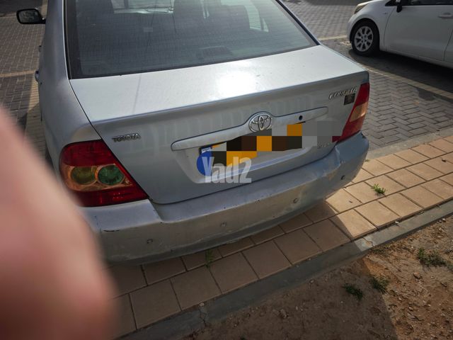 מודעת רכב טויוטה קורולה