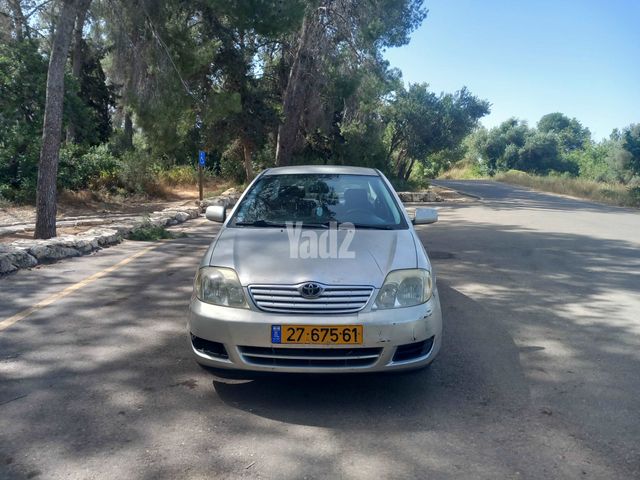 מודעת רכב טויוטה קורולה