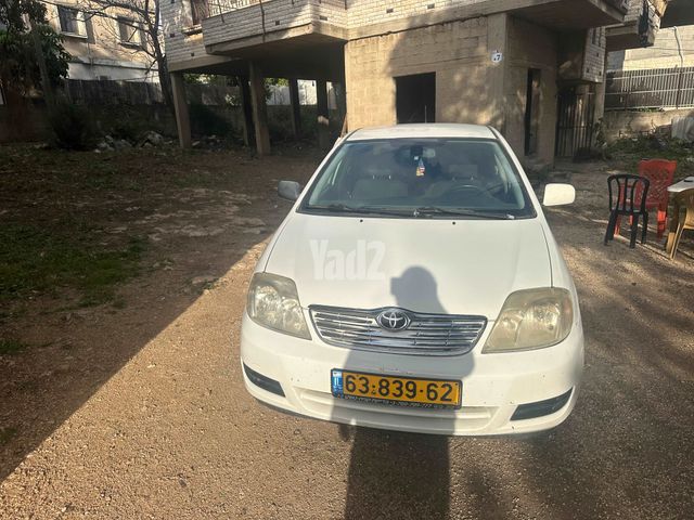 מודעת רכב טויוטה קורולה