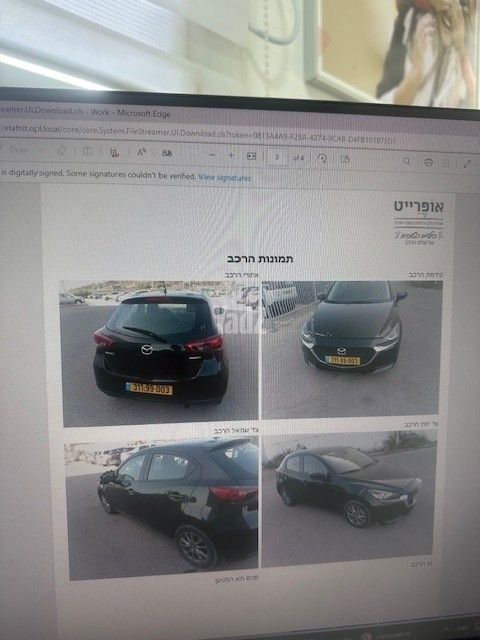מודעת רכב מאזדה 2
