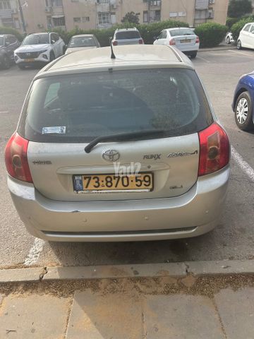 מודעת רכב טויוטה קורולה