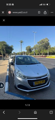 מודעת רכב פיג'ו 208