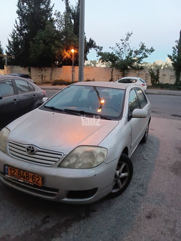 מודעת רכב טויוטה קורולה