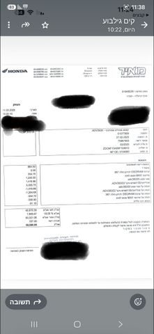 מודעת רכב הונדה ADV350