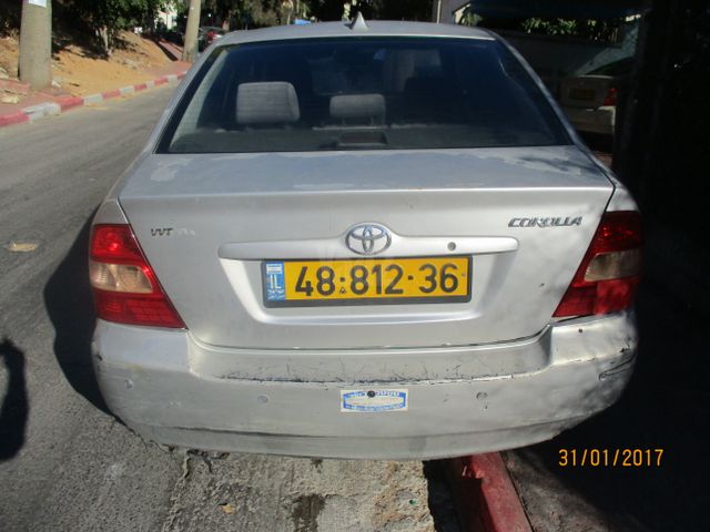 מודעת רכב טויוטה קורולה
