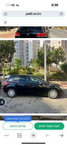 מודעת רכב פולקסווגן גולף