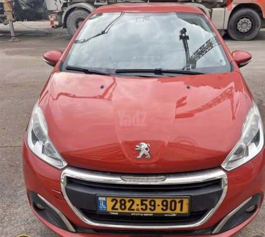 מודעת רכב פיג'ו 208