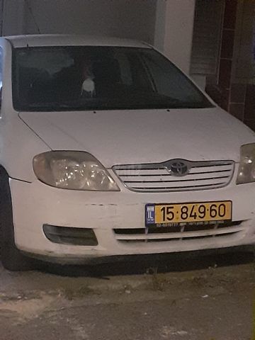 מודעת רכב טויוטה קורולה