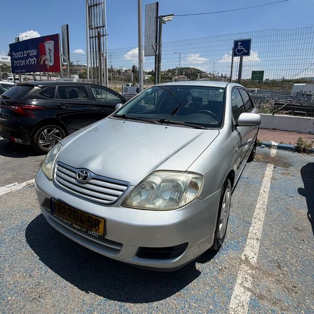 מודעת רכב טויוטה קורולה
