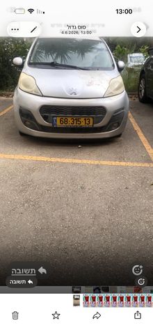 מודעת רכב פיג'ו 107
