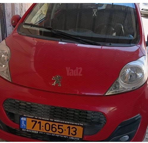 מודעת רכב פיג'ו 107