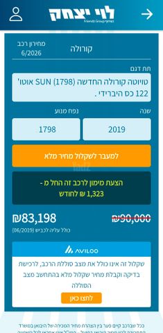 מודעת רכב טויוטה קורולה