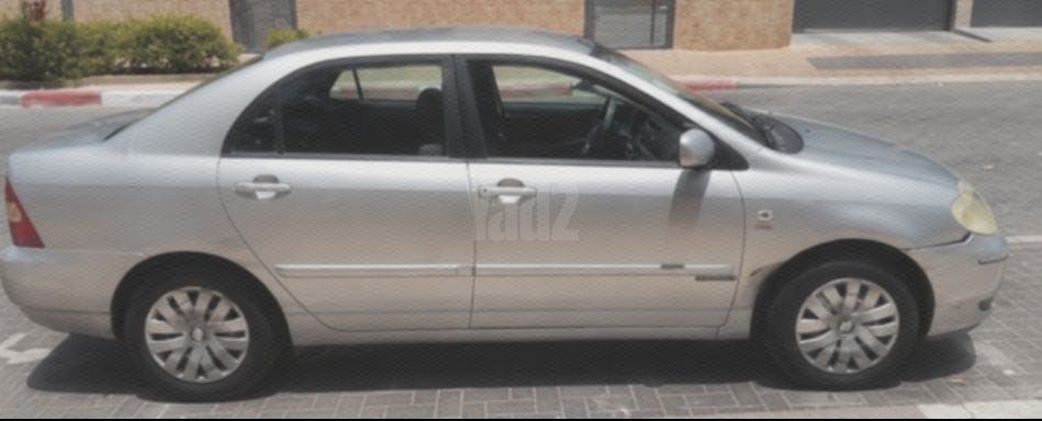 מודעת רכב טויוטה קורולה