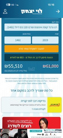 מודעת רכב רנו מגאן