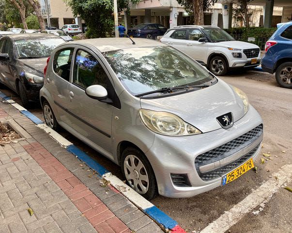 מודעת רכב פיג'ו 107