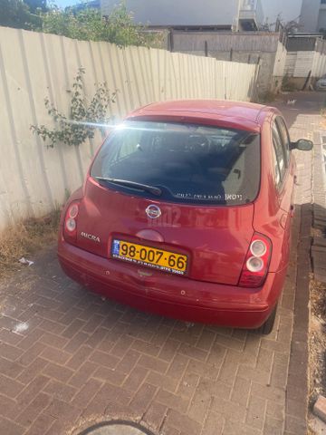 מודעת רכב ניסאן מיקרה