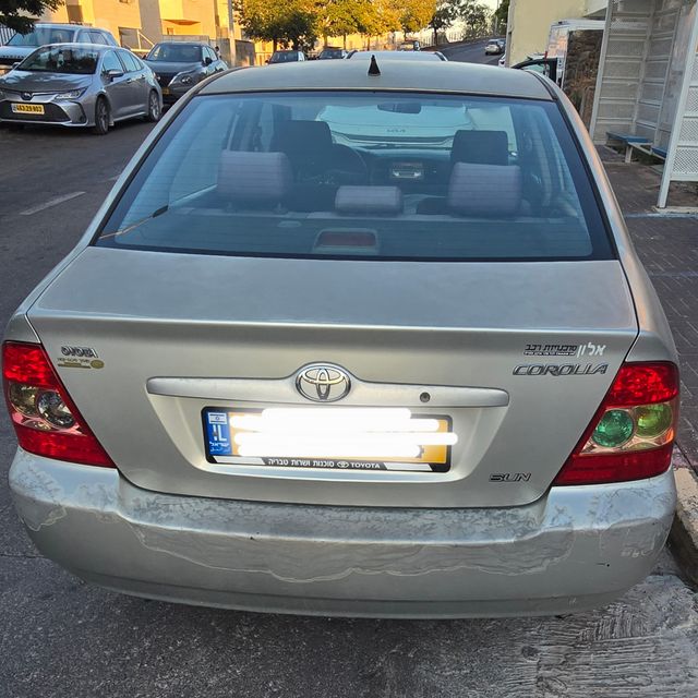 מודעת רכב טויוטה קורולה