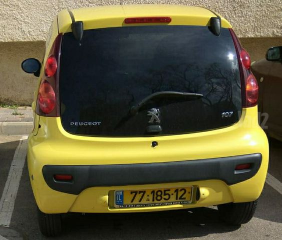מודעת רכב פיג'ו 107