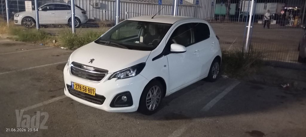 מודעת רכב פיג'ו 108