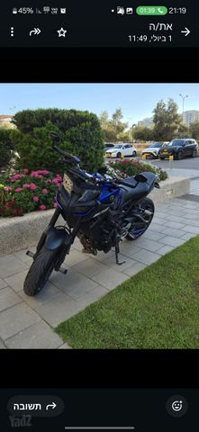 מודעת רכב ימאהה MT 09