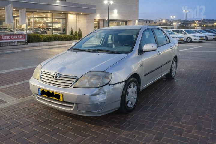 מודעת רכב טויוטה קורולה