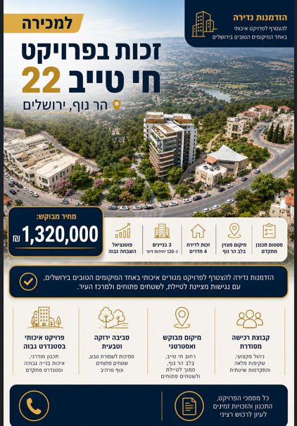 קב' רכישה/ זכות לנכס למכירה בירושלים — 2