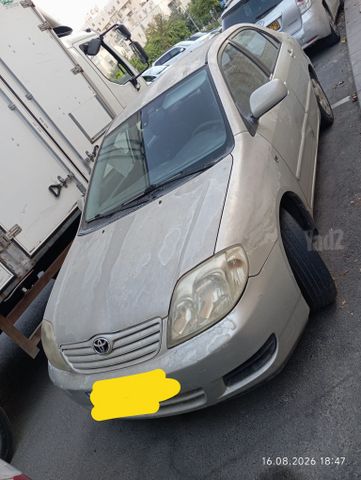 מודעת רכב טויוטה קורולה