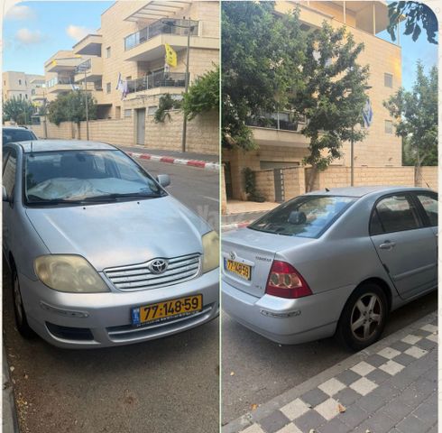 מודעת רכב טויוטה קורולה