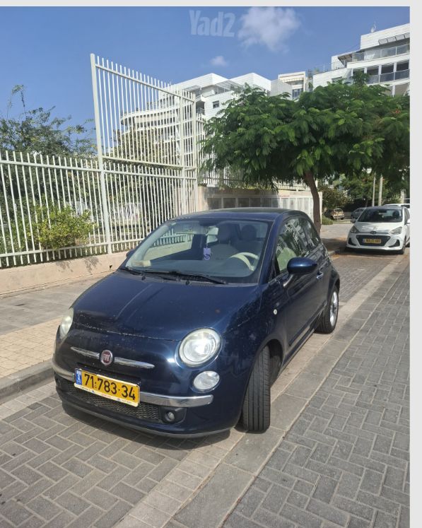 מודעת רכב פיאט 500