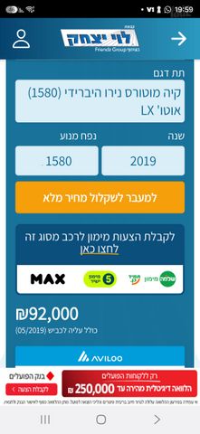 מודעת רכב קיה נירו