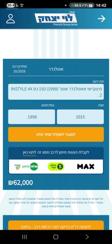מודעת רכב מיצובישי אאוטלנדר
