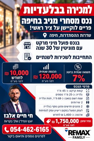 חנויות/ שטח מסחרי, צומת הקריות, חוף שמן, חיפה