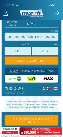 מודעת רכב שברולט מאליבו