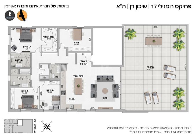 גג/ פנטהאוז למכירה בתל אביב יפו (תיווך)
