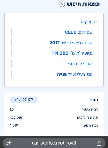 מודעת רכב קיה סיד