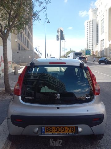 מודעת רכב פיג'ו 107