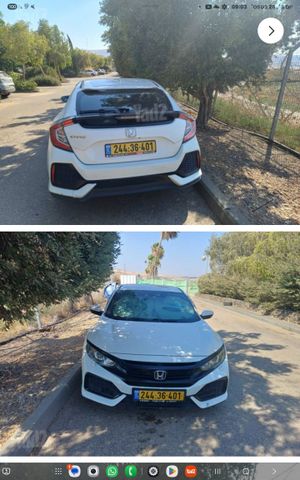 מודעת רכב הונדה סיוויק