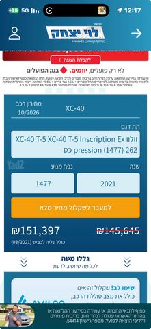 מודעת רכב וולוו XC40