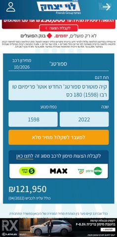 מודעת רכב קיה ספורטז'