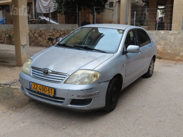 מודעת רכב טויוטה קורולה